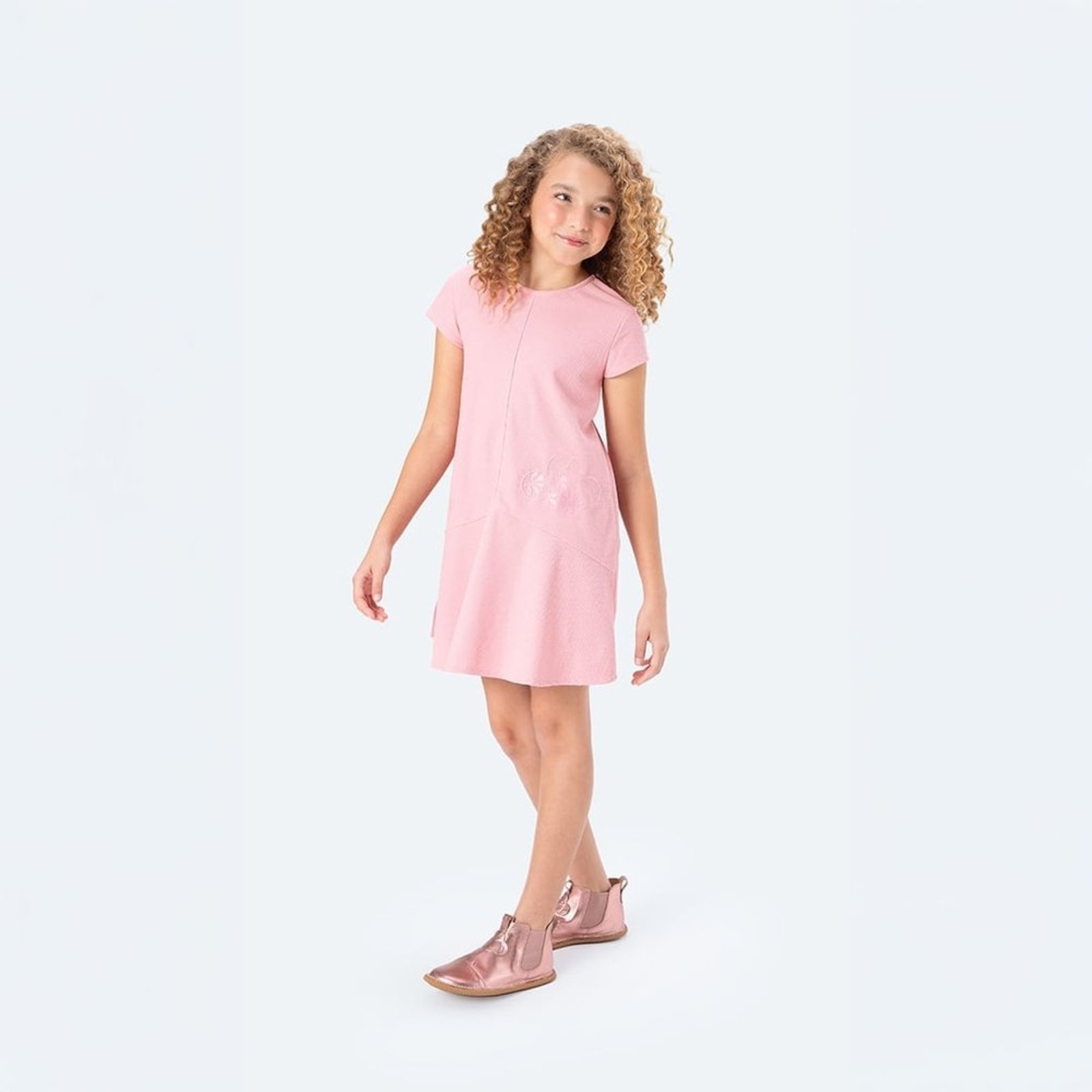 Infantil - Vestido Curto Alfaiataria Menina Lilica Ripilica