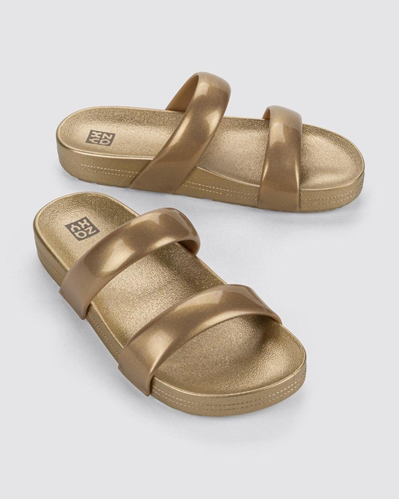 Chinelo Slide Feminino Adulto Zaxy Bestie Dourado