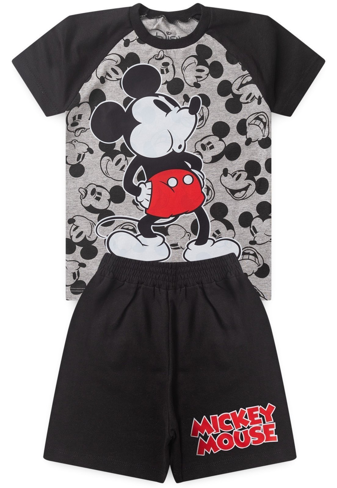 Infantil – Conjunto Masculino Bermuda e Camiseta Mickey