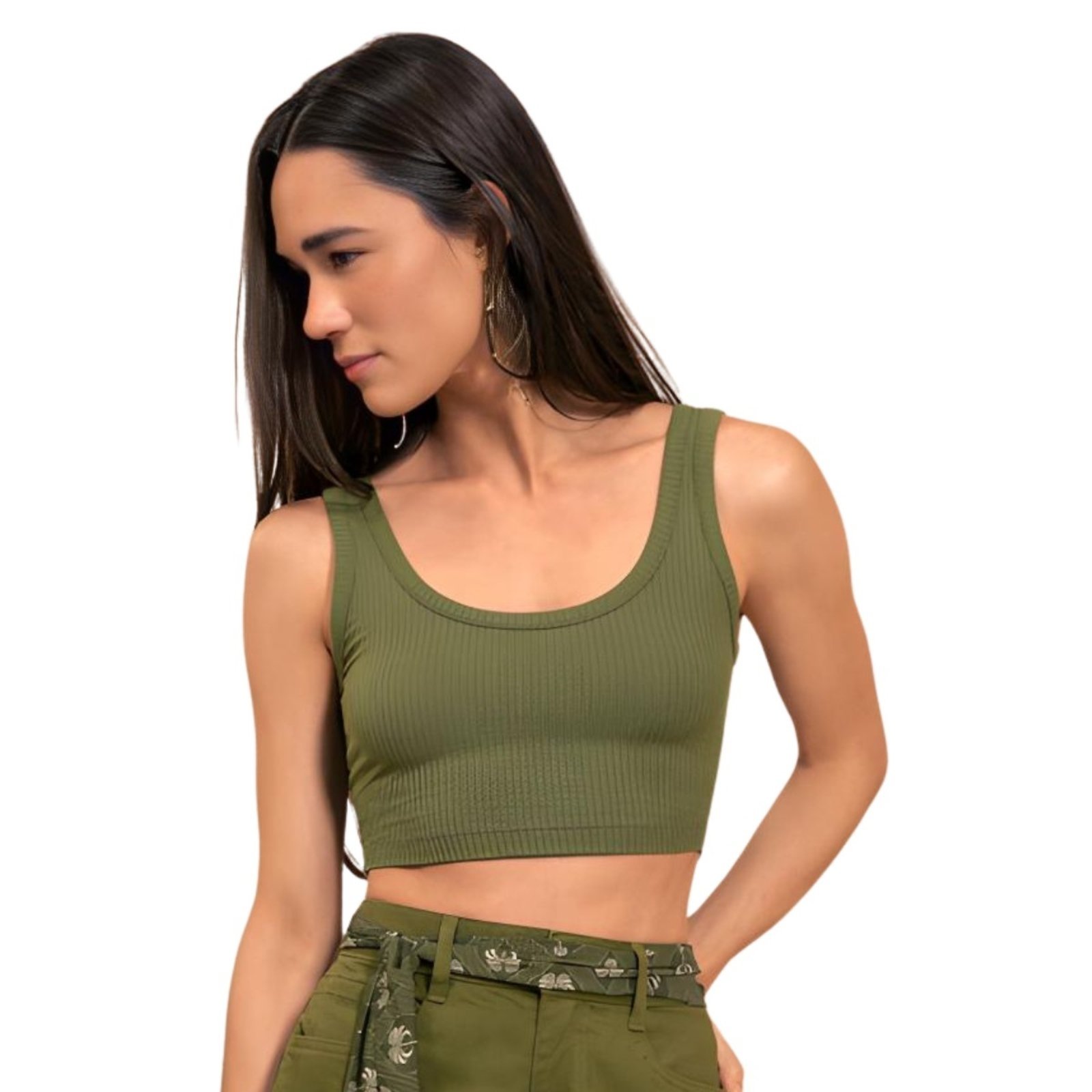 Blusa Top Alças Canelada Lez A Lez