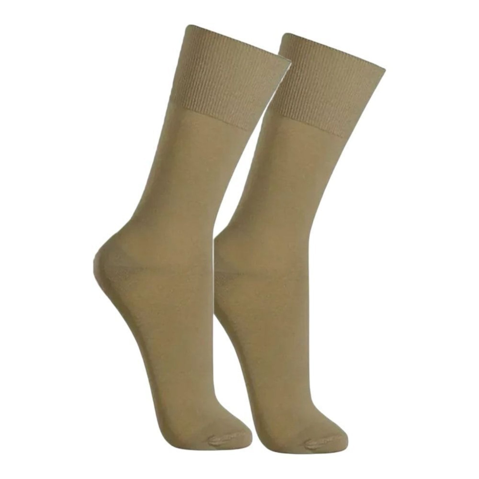 Infantil - Meia Social Selene Clássica Masculina - Bege - selene
