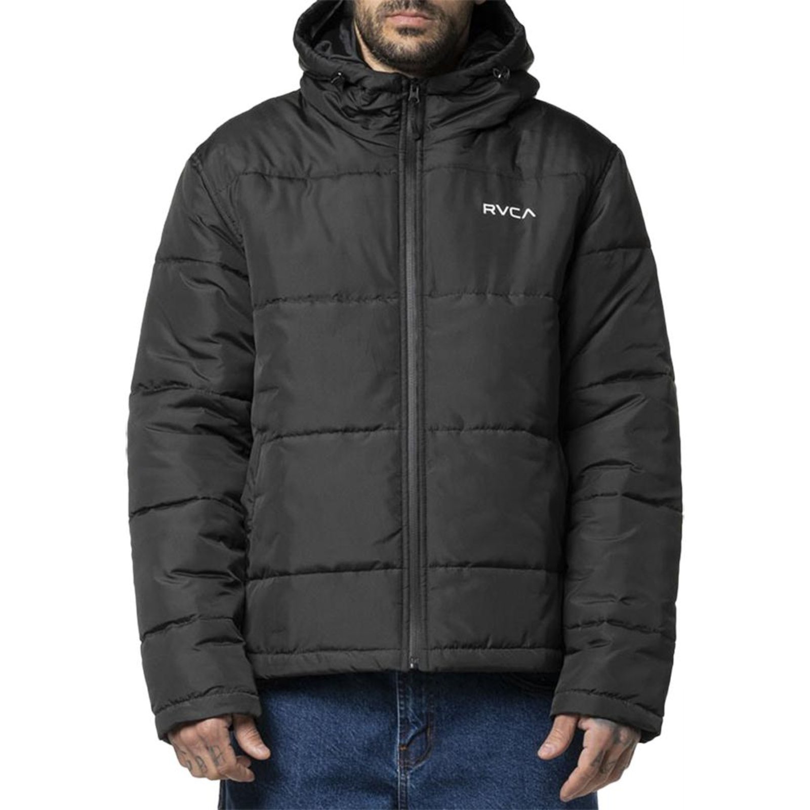 Jaqueta RVCA Balance Puffer Plus Size WT24 Masculina Preto