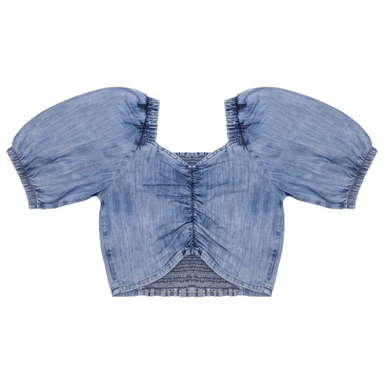 Infantil - Blusa Juvenil Look Jeans Viscose Jeans