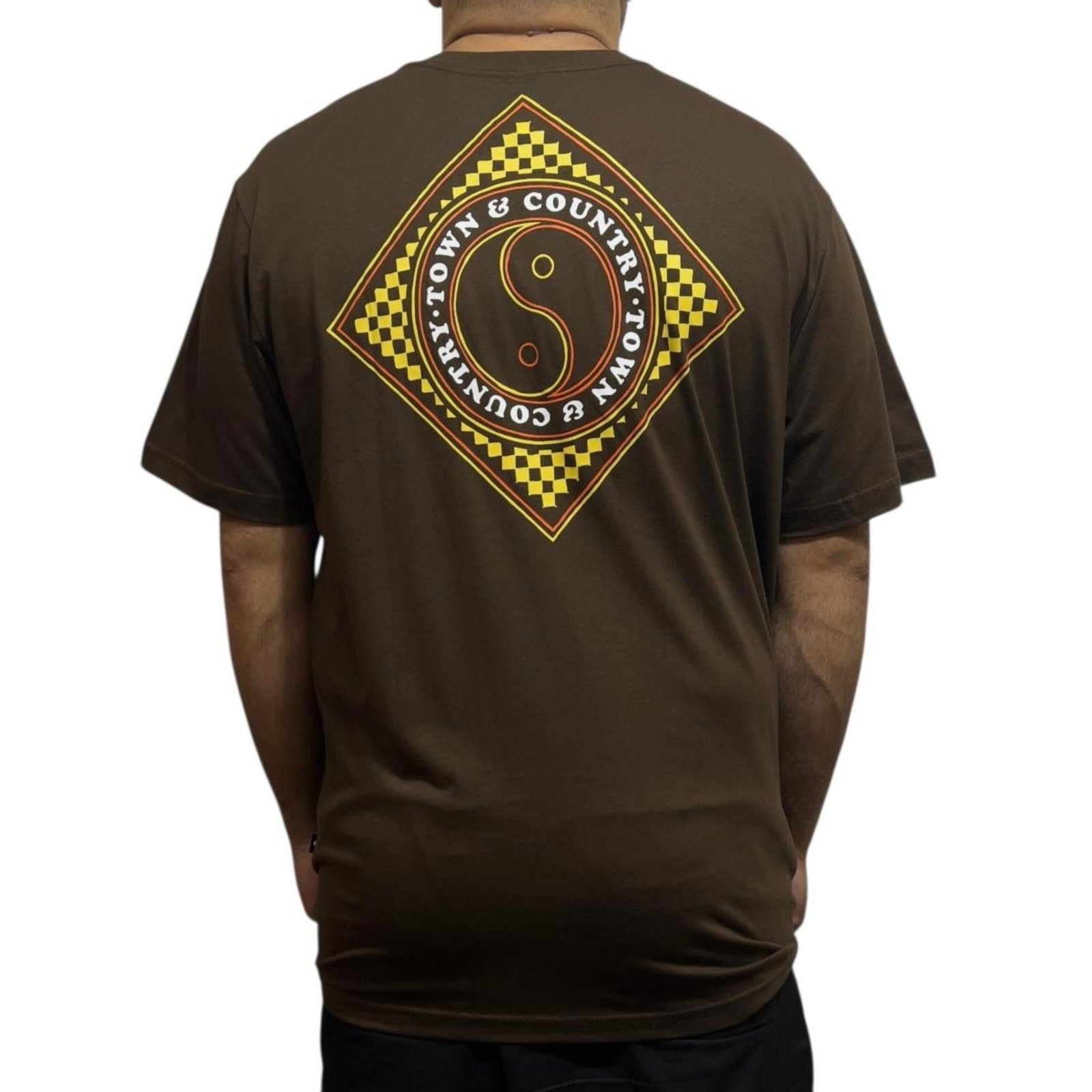 Camiseta Classic Chessboard G1-G2-G3- Town & Country - Marrom