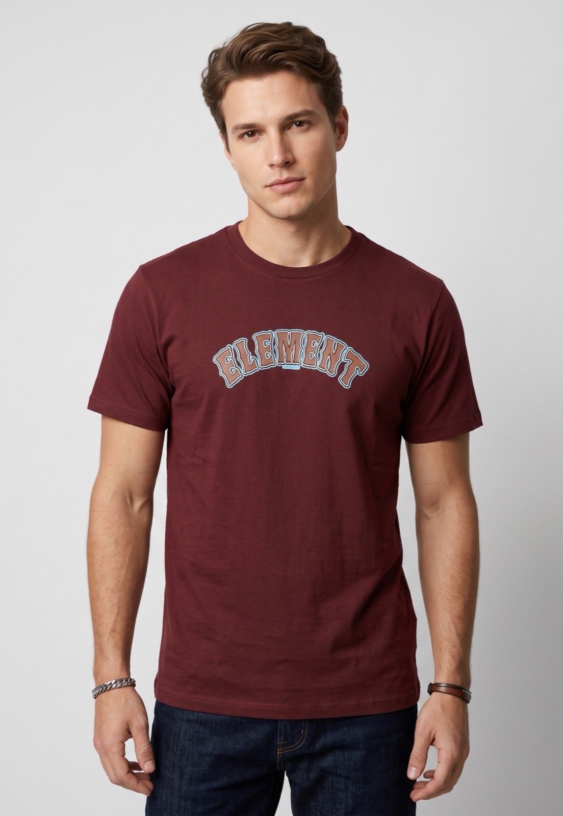Camiseta Masculina Element Orchard Vinho