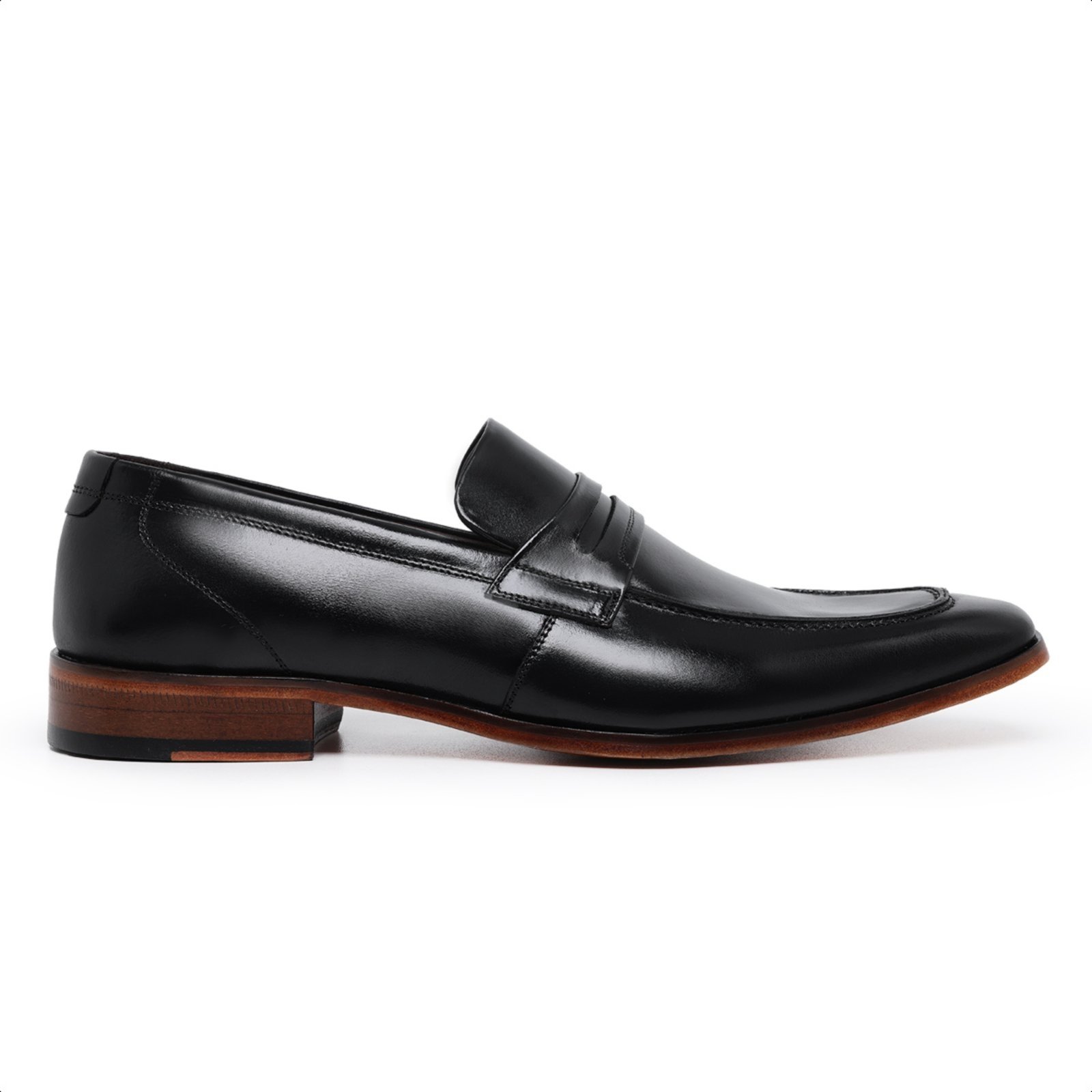Sapato Formal Loafer em Couro Sapato Luxo Paulo Vieira cor Preto