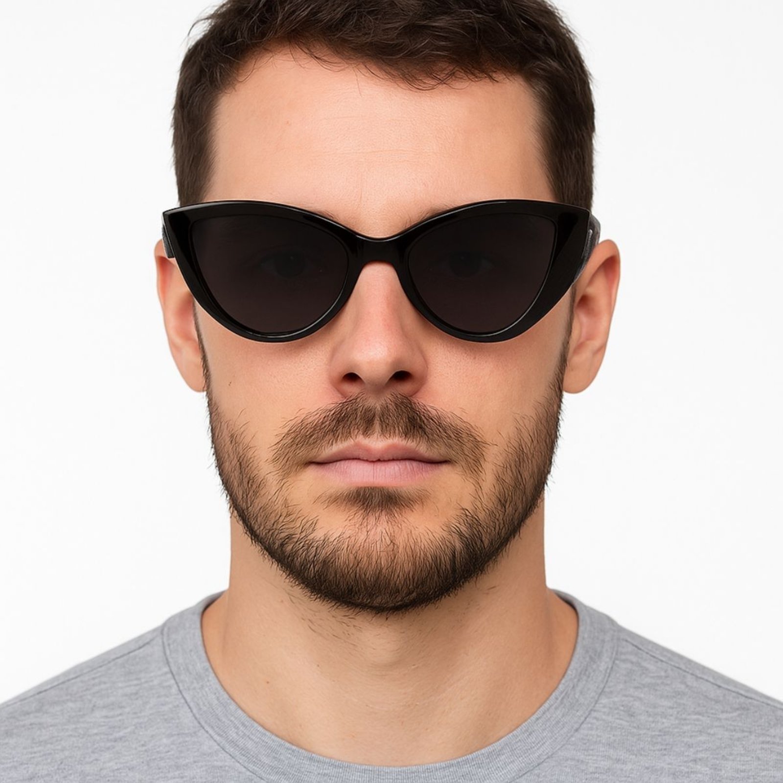 Óculos de Sol FMF Preto Estilo Gatinho – Design Moderno e Proteção UV