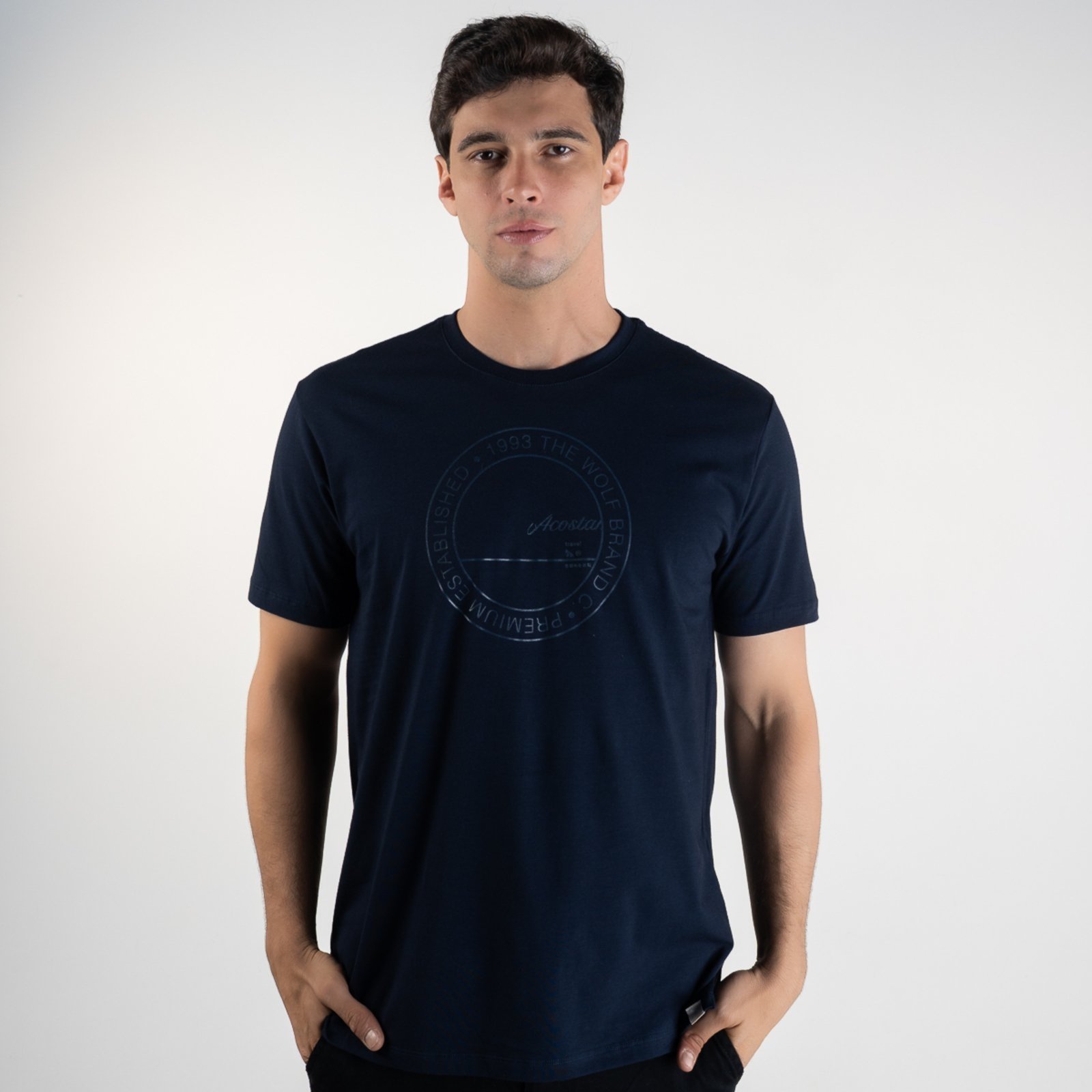 Camiseta Acostamento Premium Azul Marinho