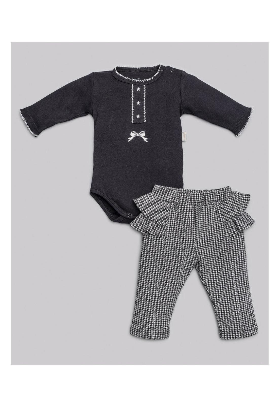 Infantil - Conjunto Calça Menina Anjos Baby G Preto