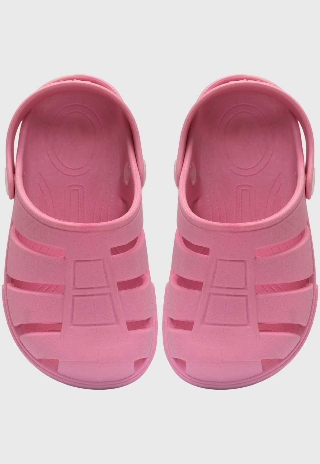 Vista 3 Infantil - Sandália Babuche Pópidi Menina rosa Pópidí rosa