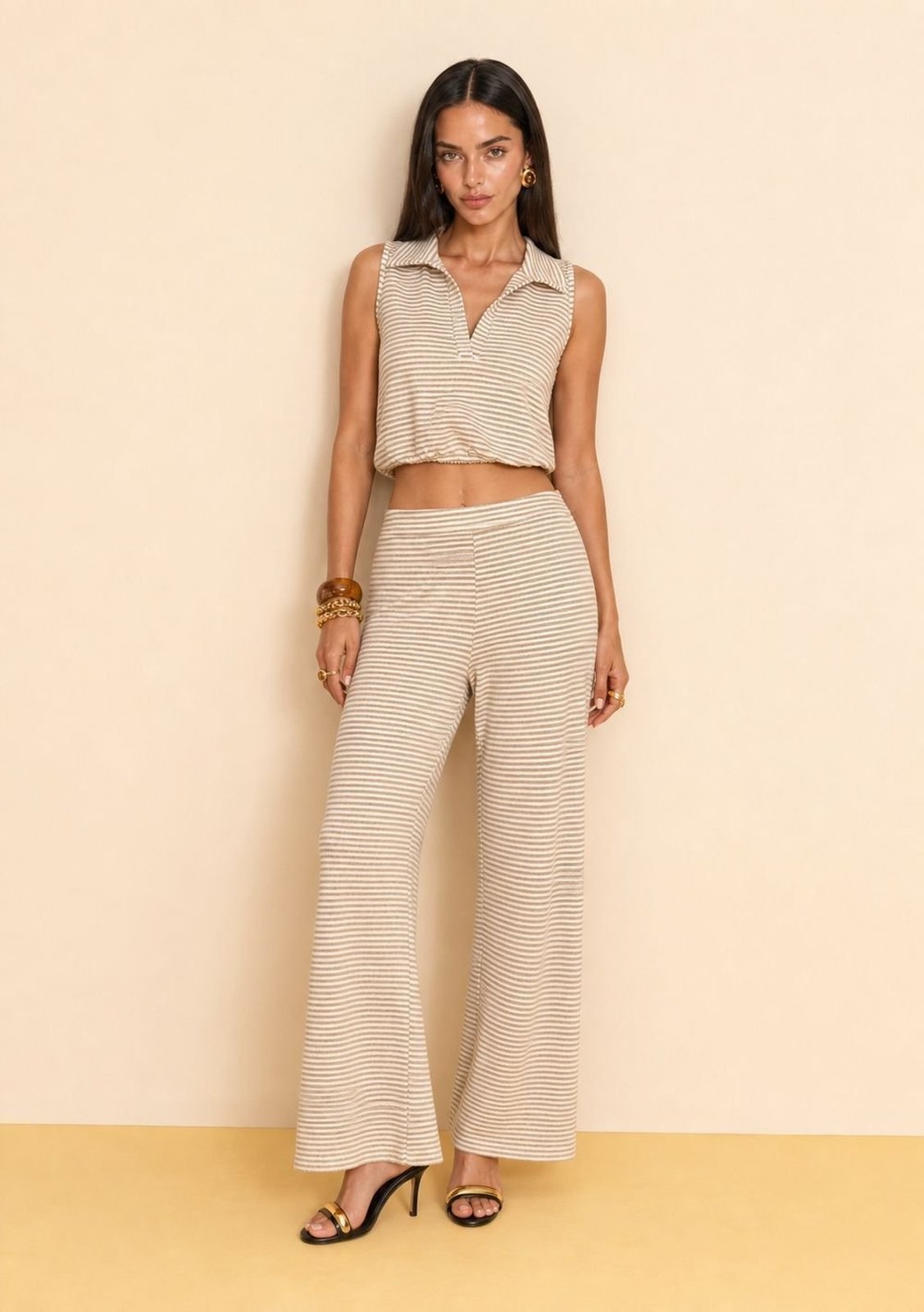 Calça Zinco Reta Alta - Off-white
