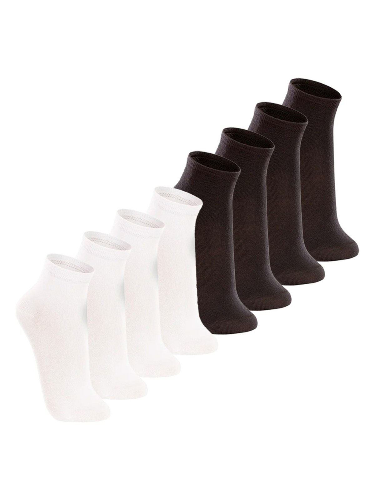 Vista 2 Kit com 8 Pares de Meias Cano Médio Lupo preto Lupo preto