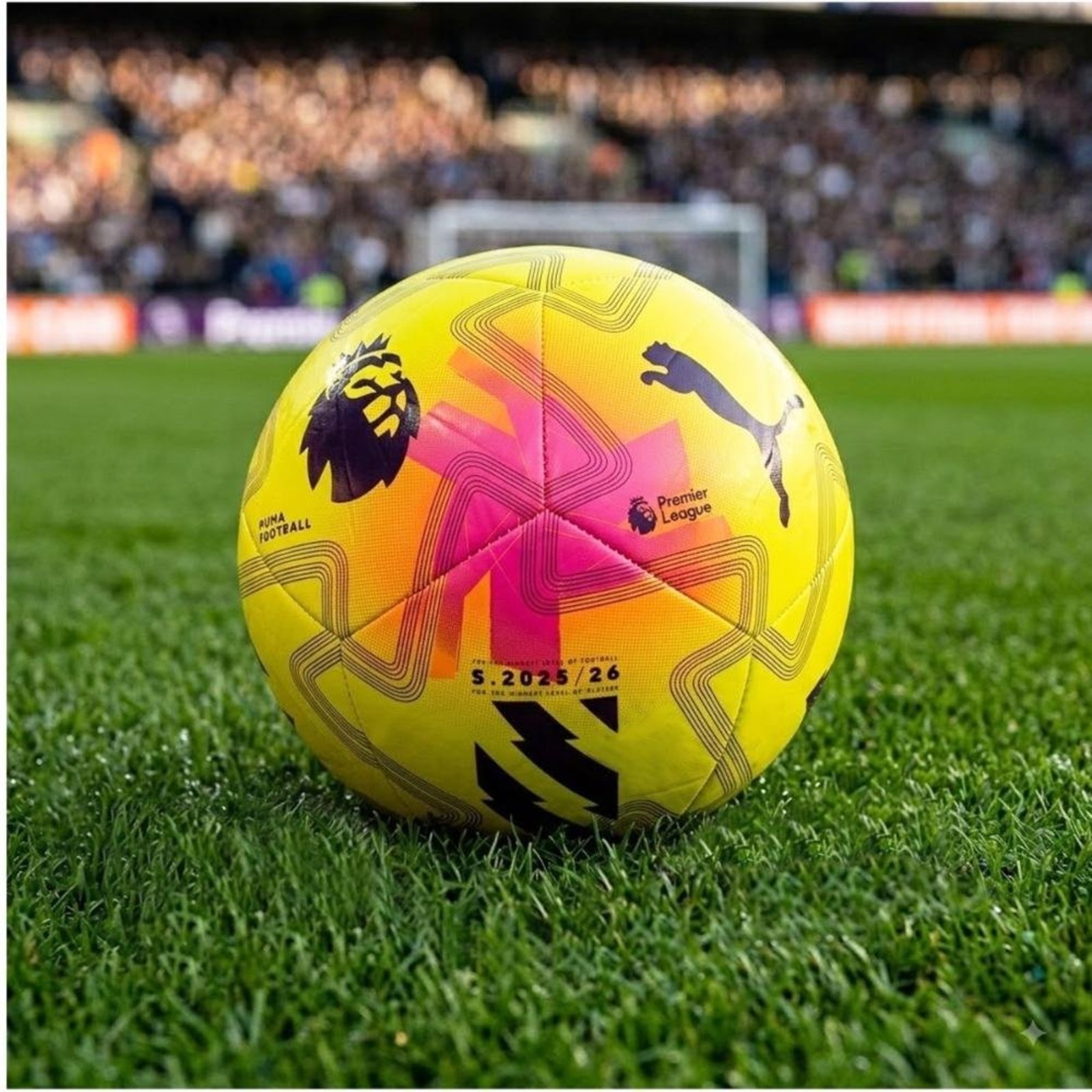 Bola Puma Campo Orbita Play PL Lights Amarelo