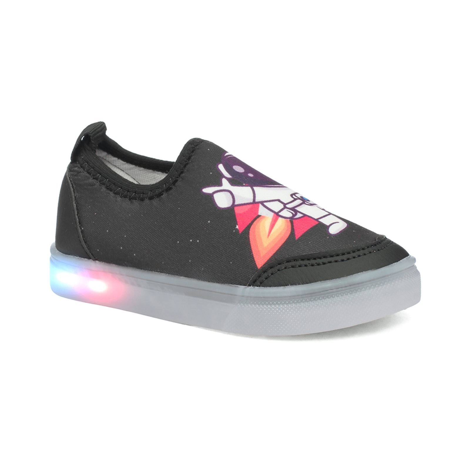 Vista 3 Infantil - Tenis Casual Menino Calce Facil com LED Funfy 550A azul Funfy azul