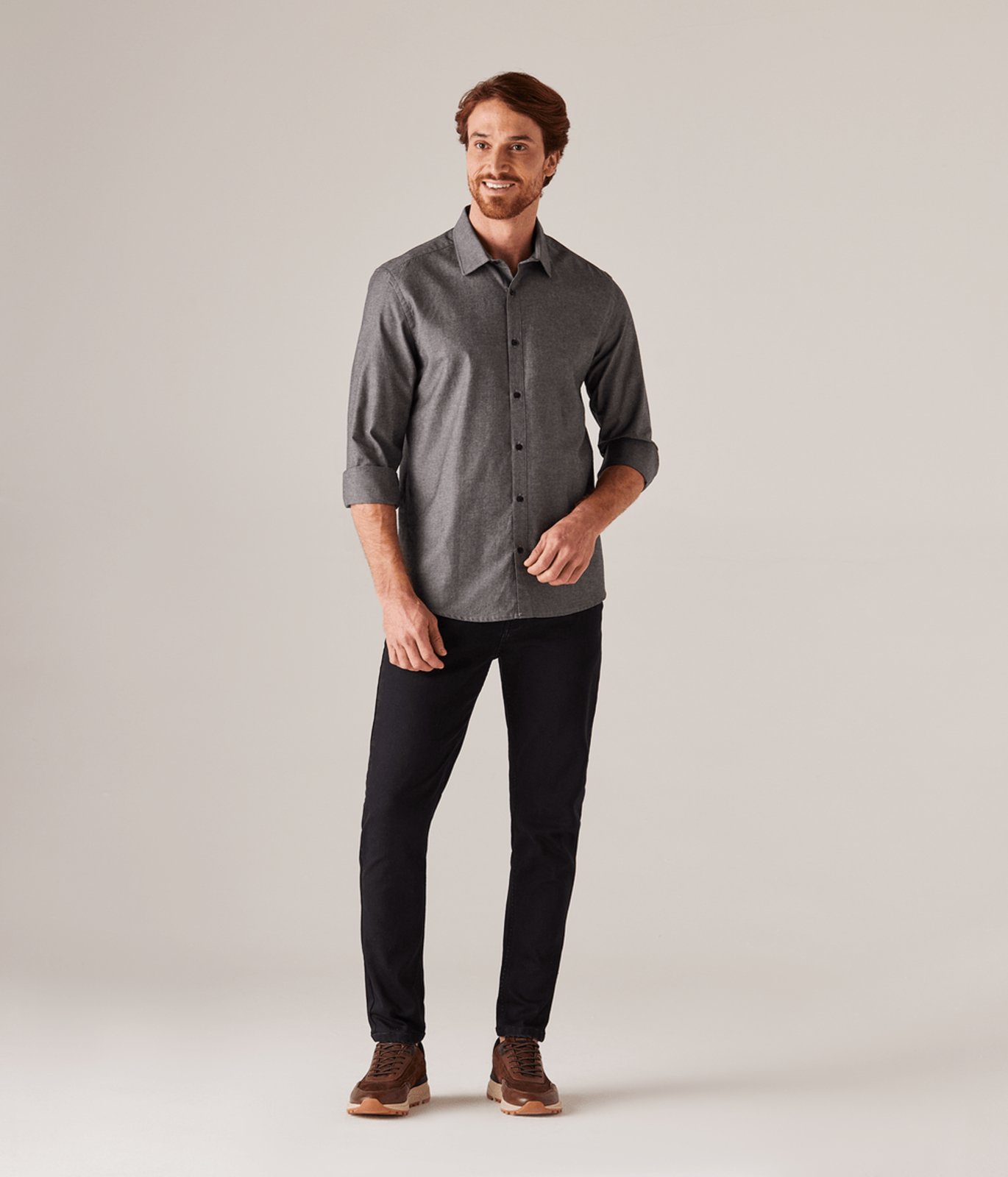 Calca Jeans Slim Masculina Black