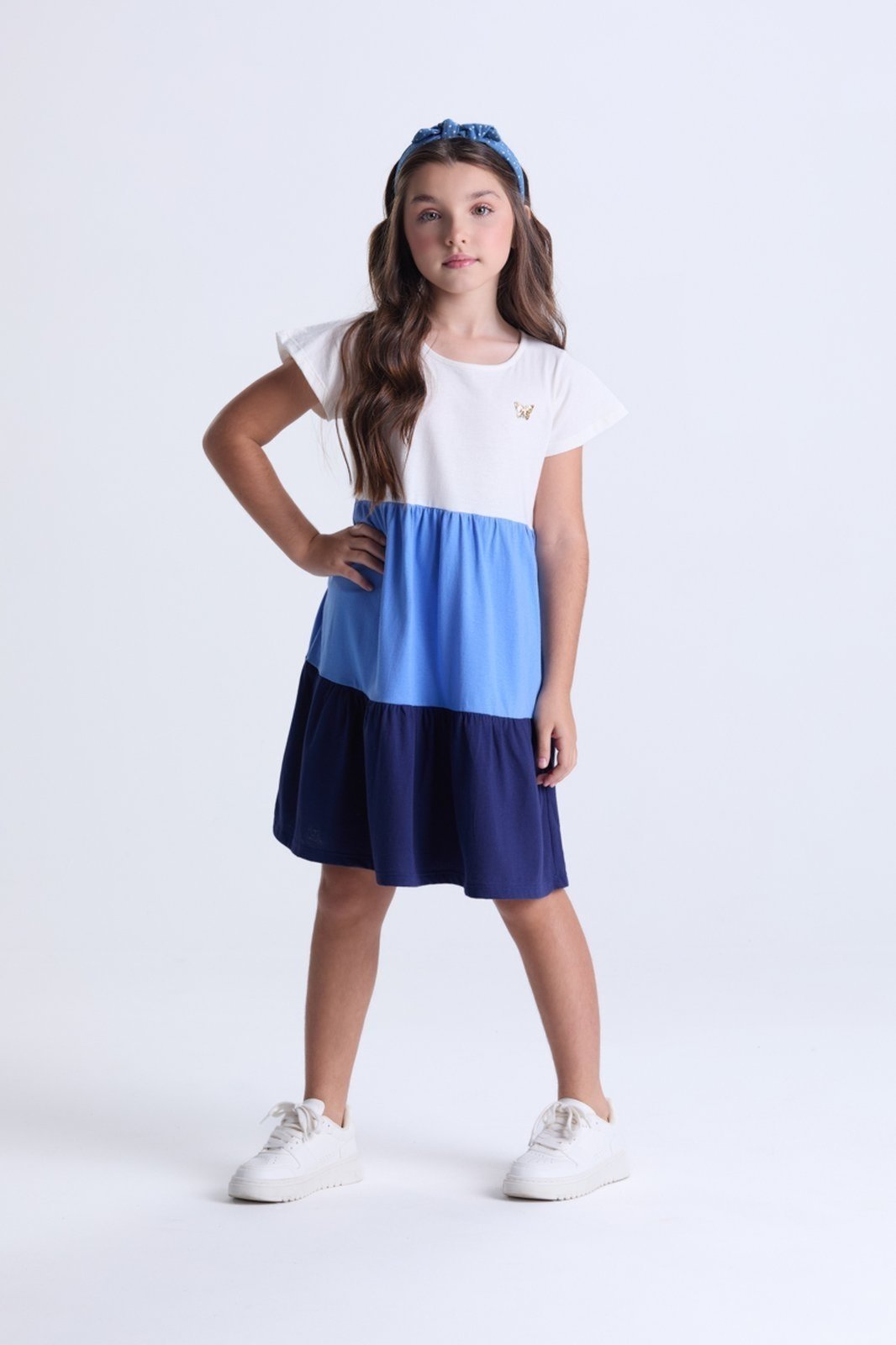 Infantil – Vestido Menina Verão com Camadas