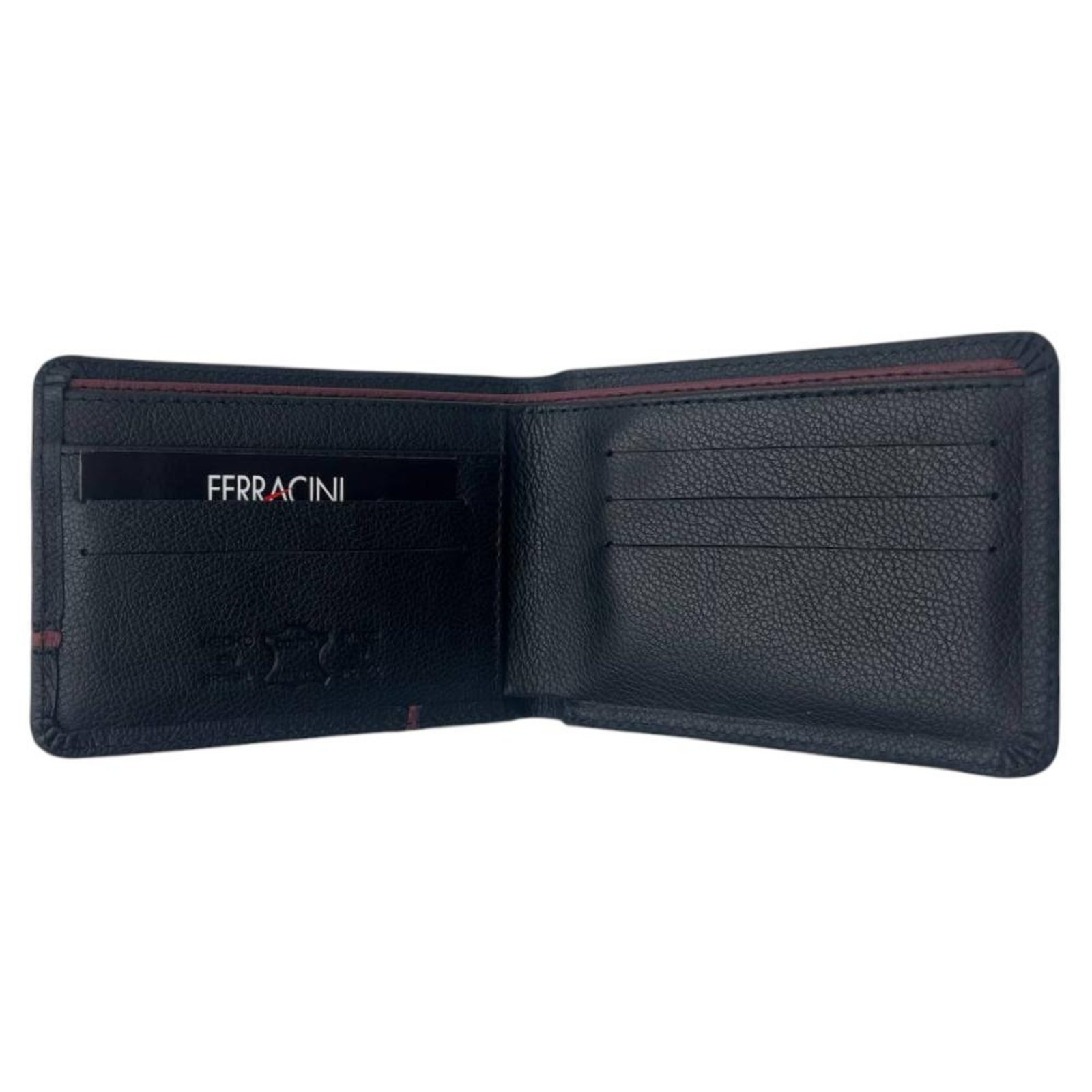 Vista 3 Carteira Ferracini Memphis Masculino Couro Preto Fly Ruby incolor FERRACINI incolor