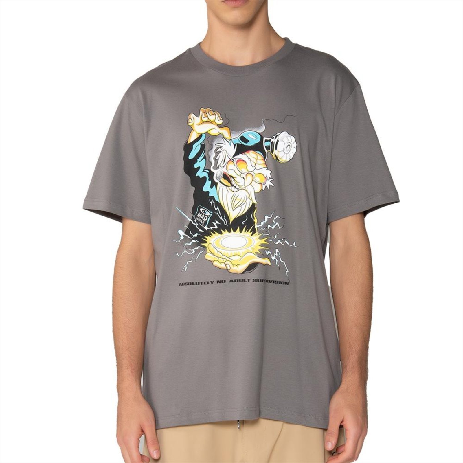 Camiseta Oakley Mad Science SM25 Masculina Stone Grey
