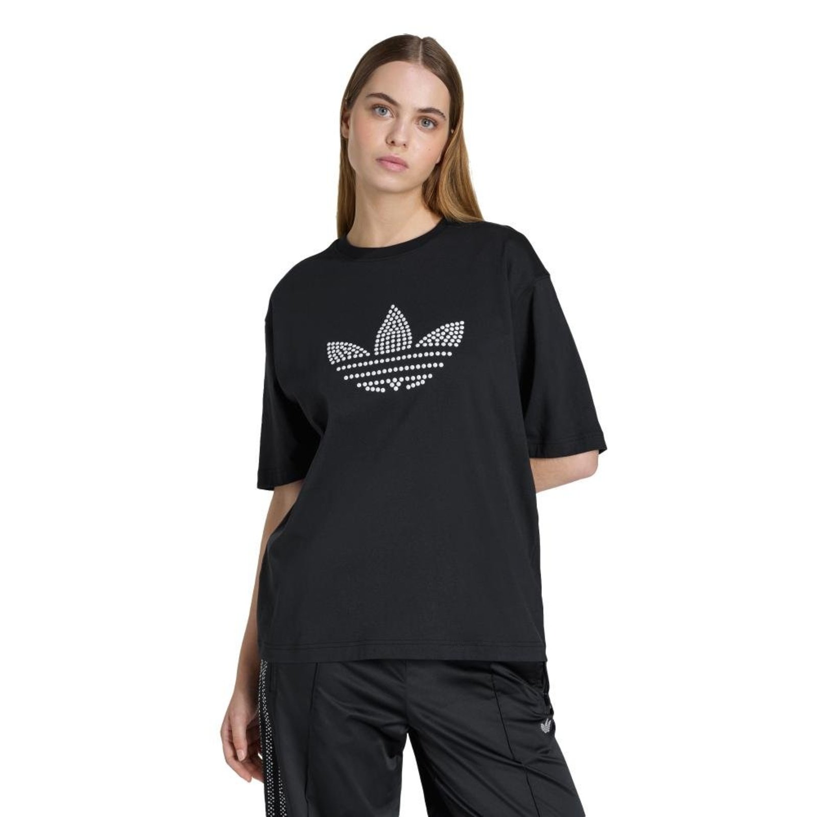 CAMISETA PEARL TREFOIL adidas Originals Preto