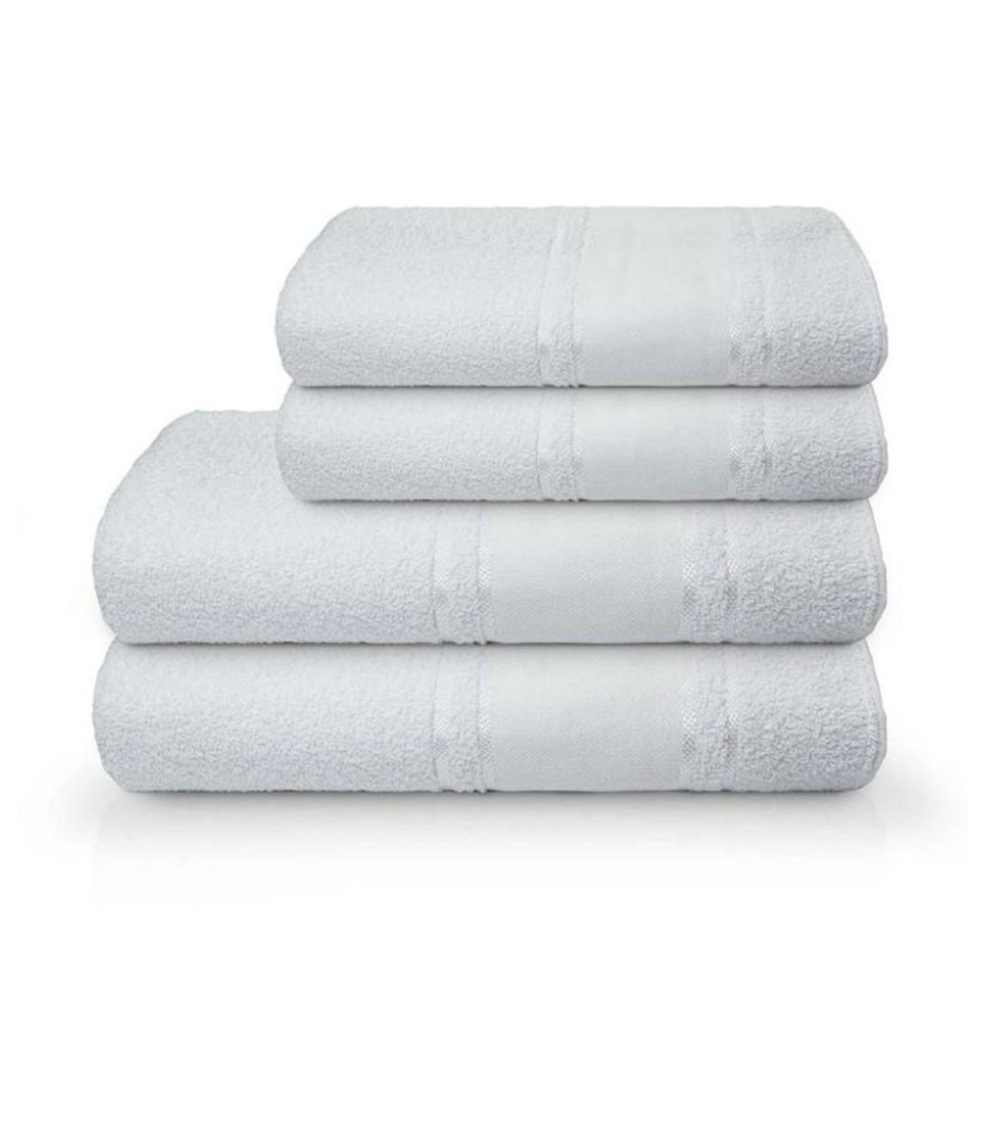 Vista 2 Toalha De Banho Pinta E Borda Camesa branco branco