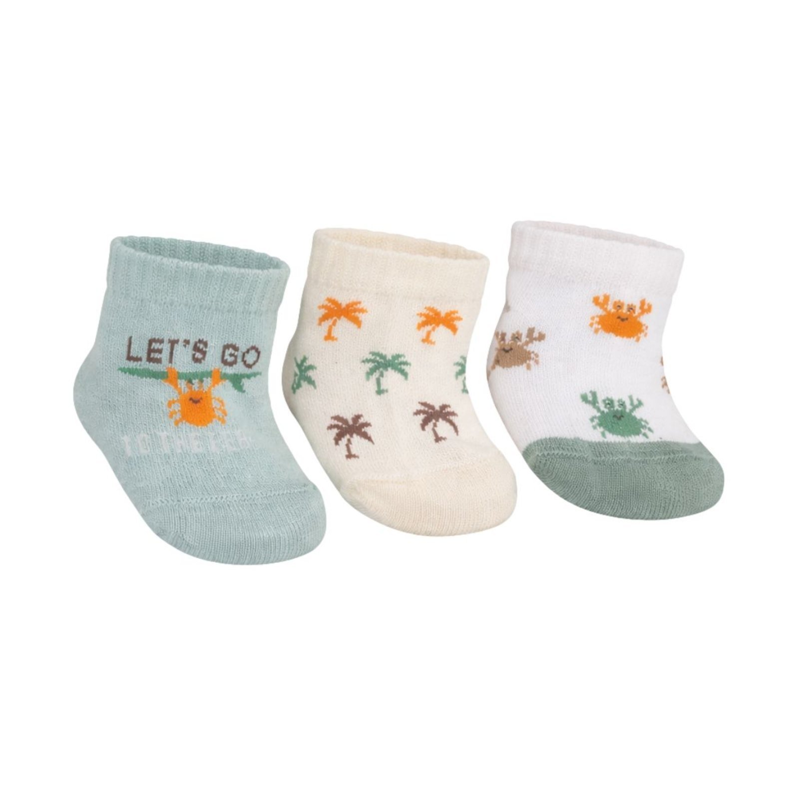 Kit 3 Pares Meias Recém Nascido Menino Cano Curto Selene