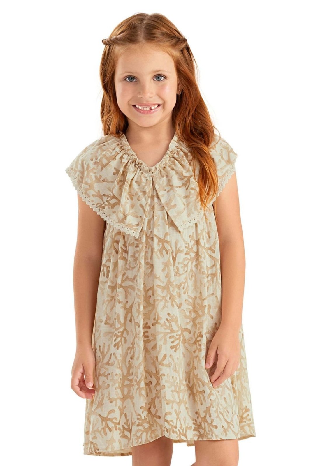 Infantil – Vestido Menina Corais Colorittá Amarelo