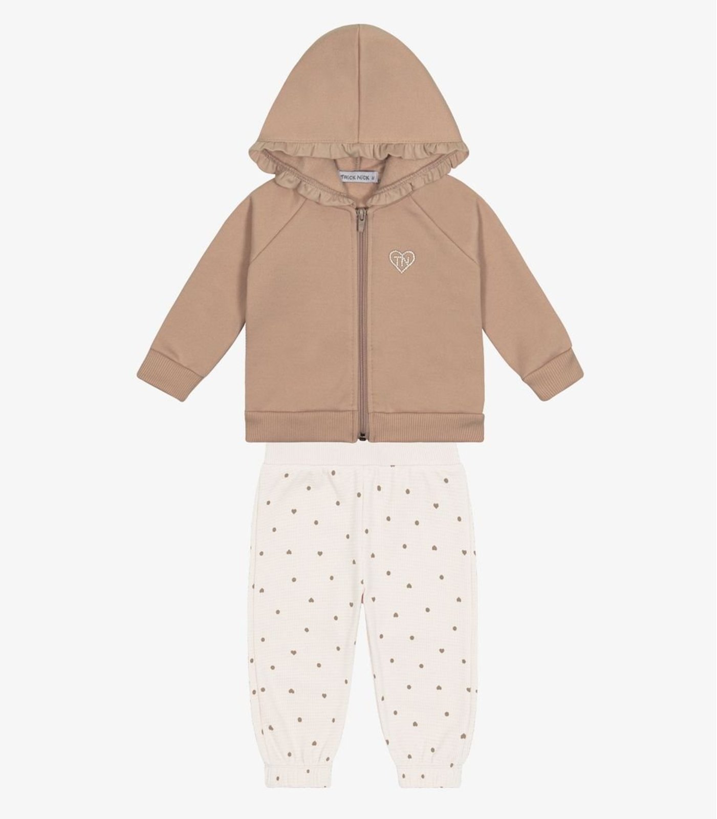 Infantil - Conjunto Jaqueta com Capuz e Calça Trick Nick Marrom