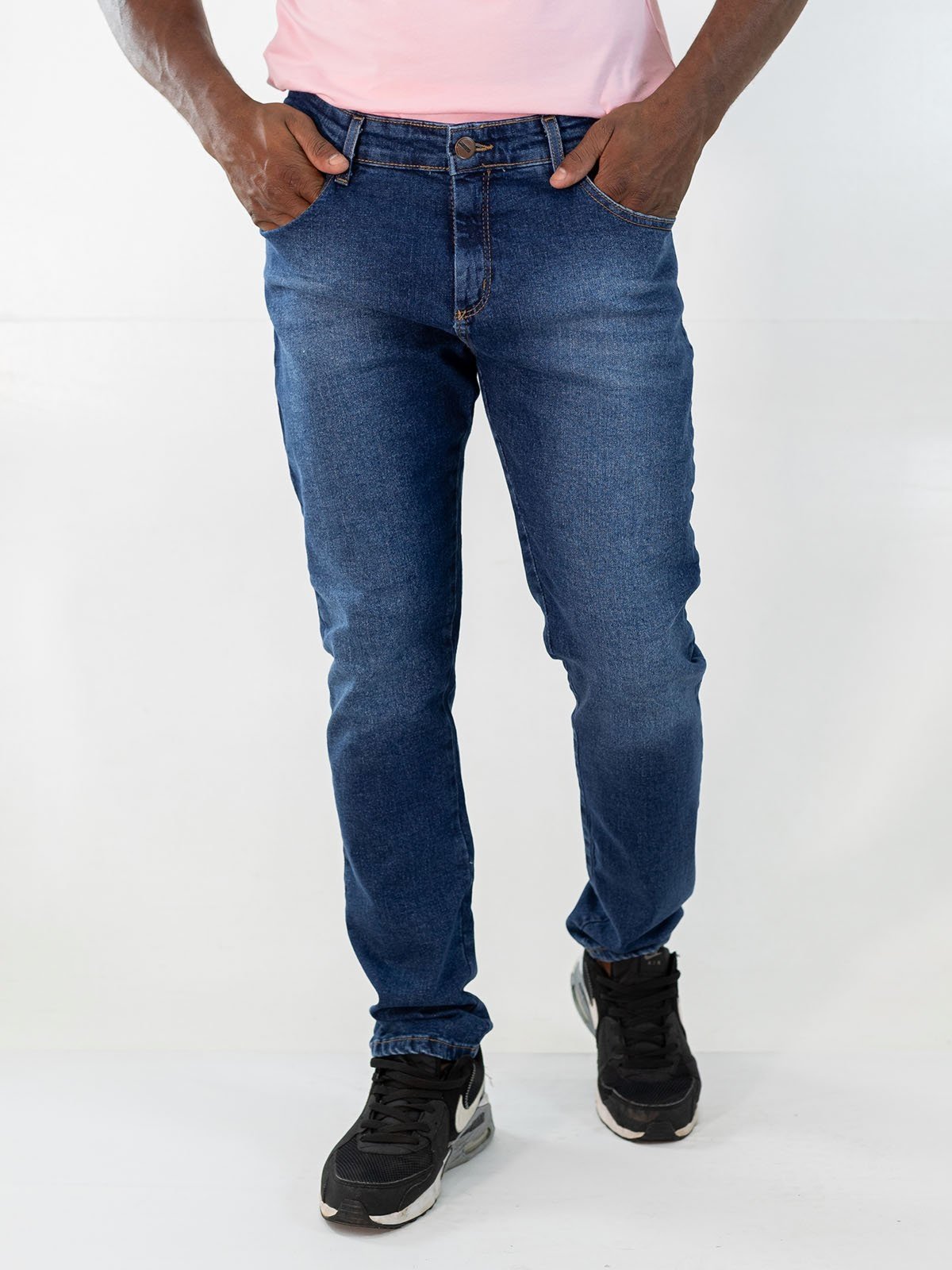 Calça Masculina Jeans Tradicional Slim Elastano Algodão Anticorpus
