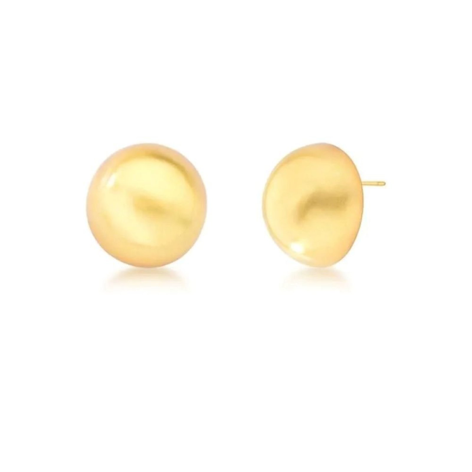 Infantil - Brinco Redondo Acetinado Banhado a Ouro 18K Ania Store