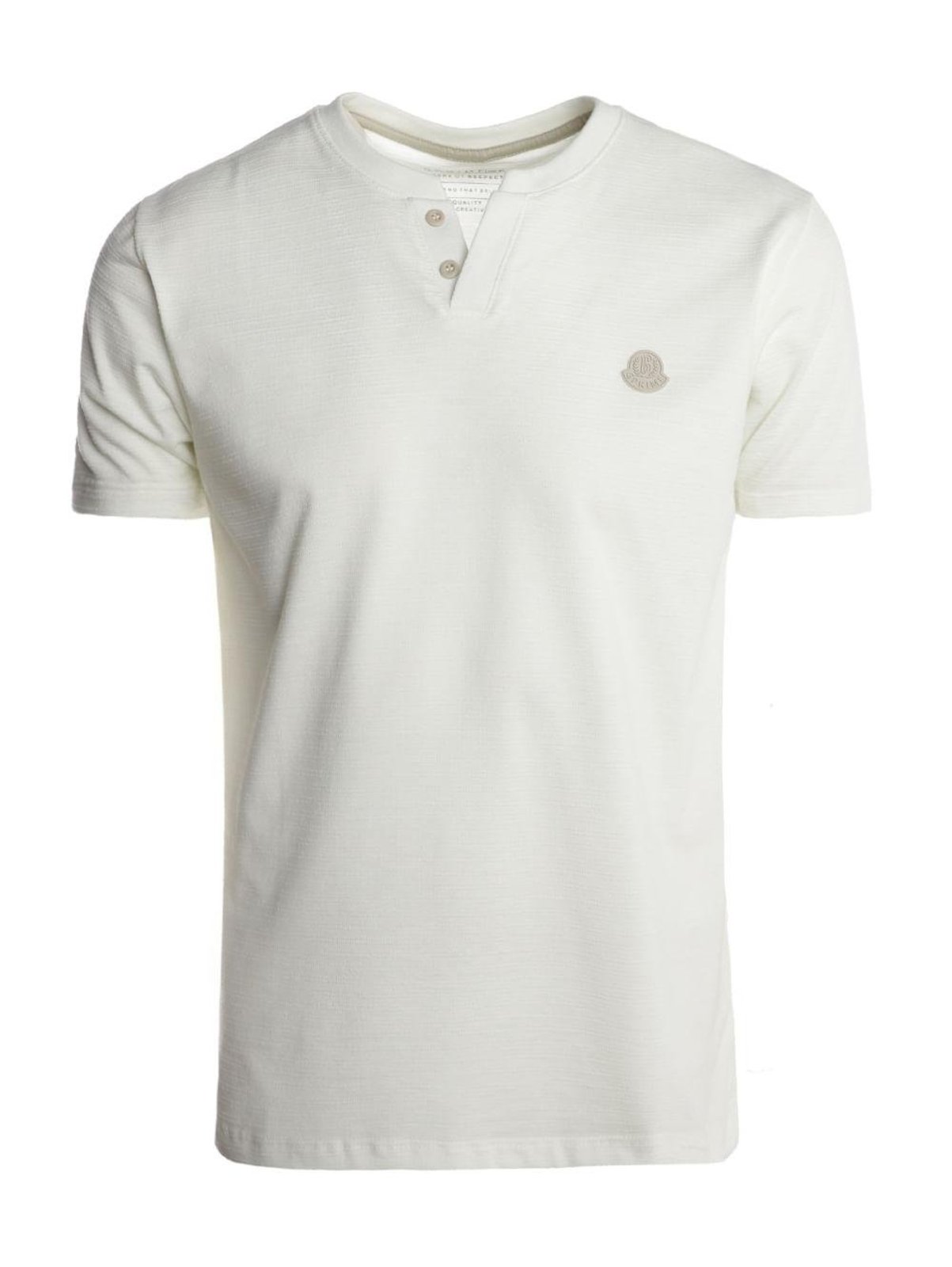 Camiseta Gola Portuguesa Manga Curta Masculina OFF WHITE