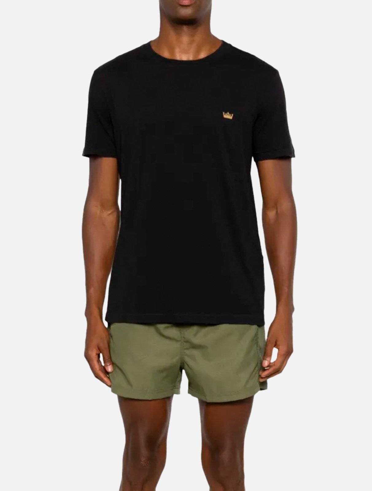 Camiseta Osklen Soft Used Gold Crown Regular Preta