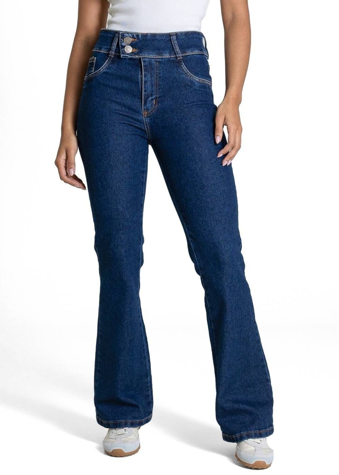 Calça Jeans Sawary Boot Cut Petit - 283777 - Azul - Sawary