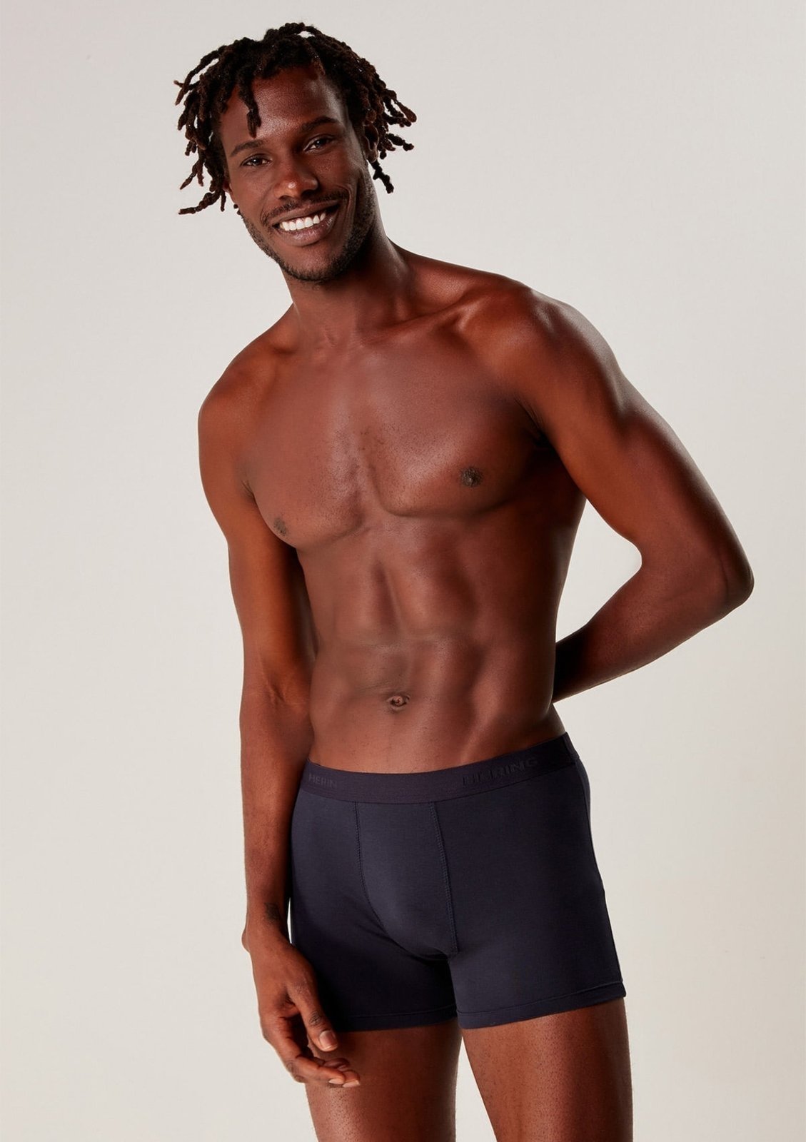 Vista 2 Cueca Boxer Com Elástico Personalizado Hering azul Hering azul