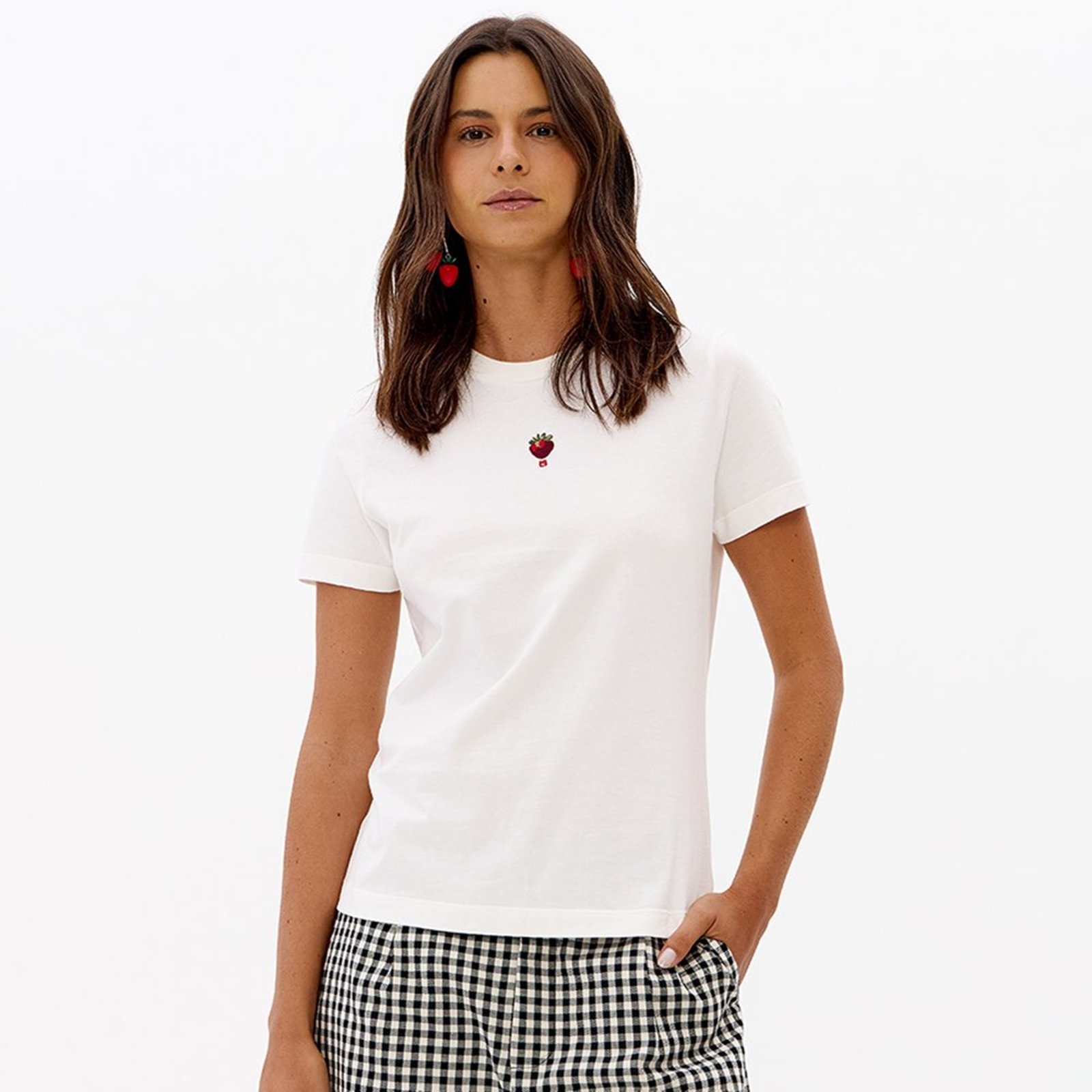 Camiseta Babylook Lança Perfume Bord Pr27 Off White Feminino