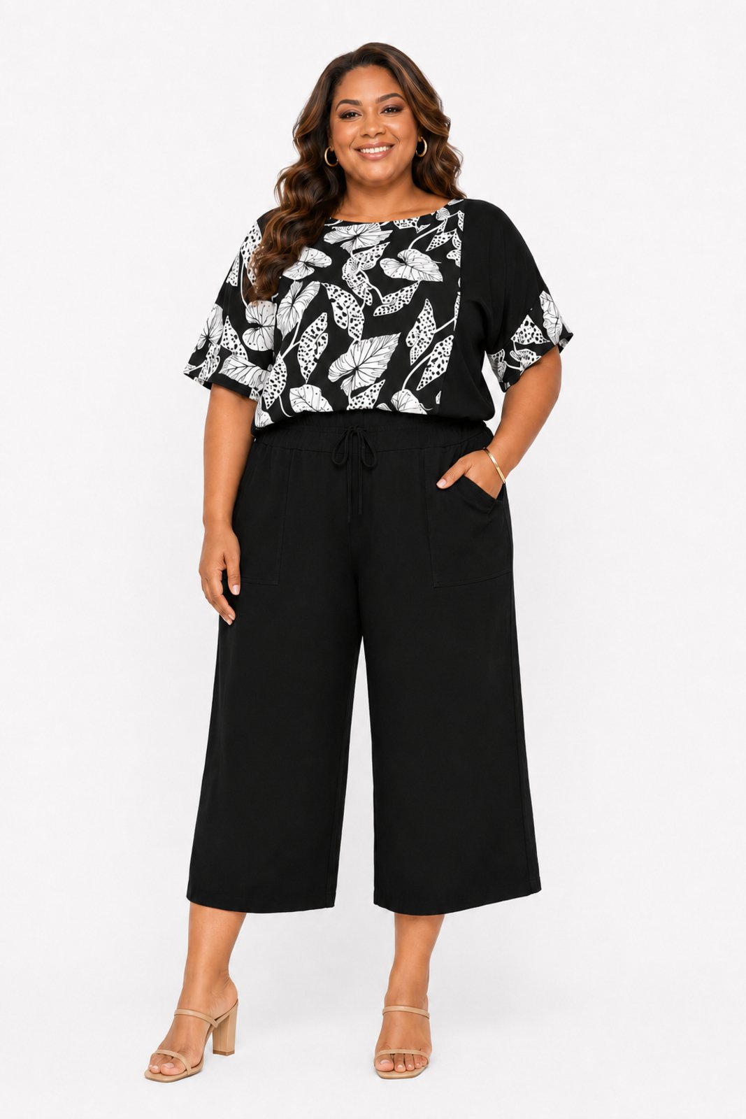 Conjunto Feminino Plus D Bell Outlet Fashion Preto