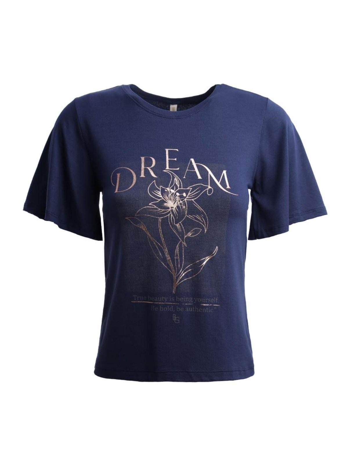 Vista 2 Blusa Manga Curta Feminina MARINHO Bright Girl'S azul Bright Girl'S azul