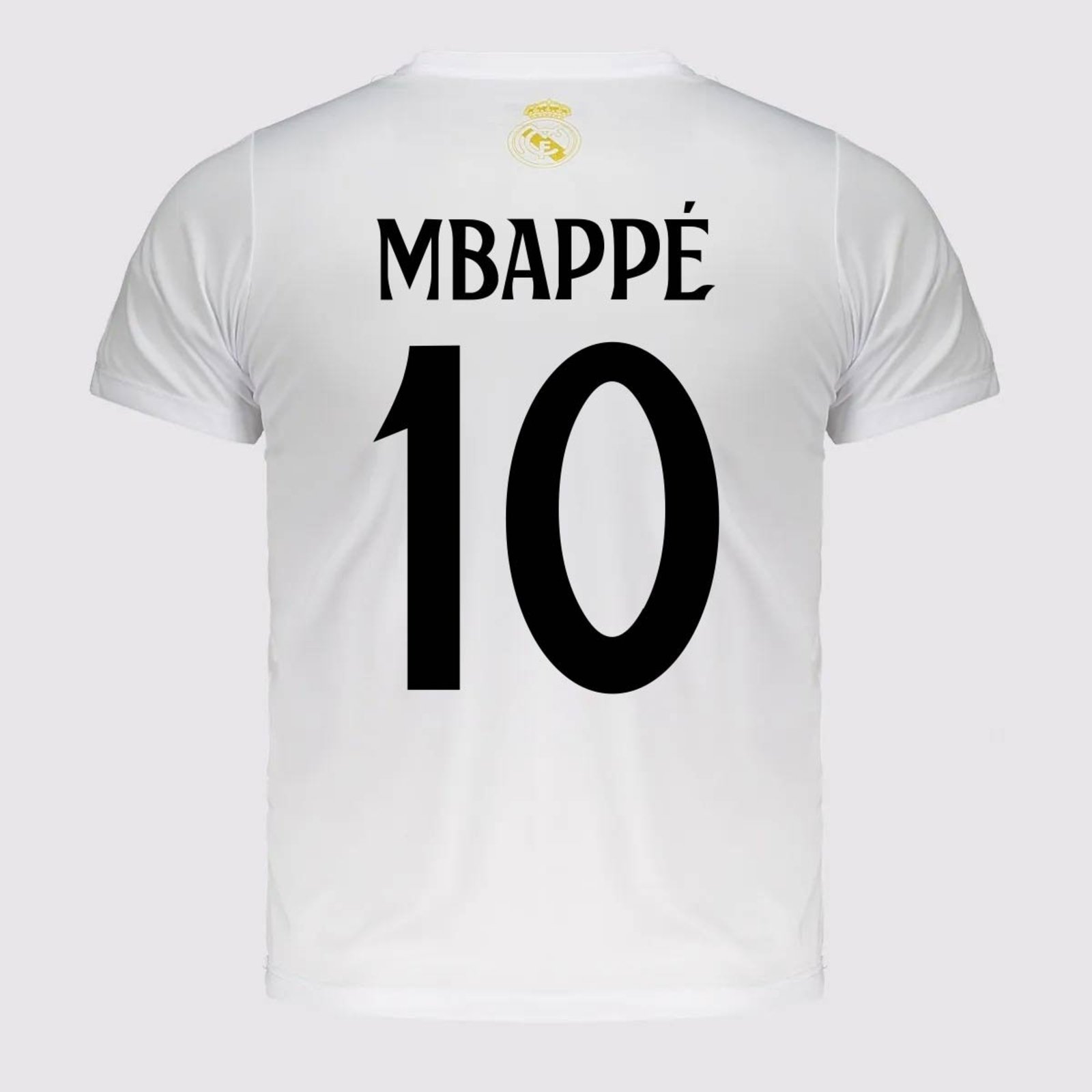 Camisa Real Madrid Soft Juvenil Branca 10 Mbappé