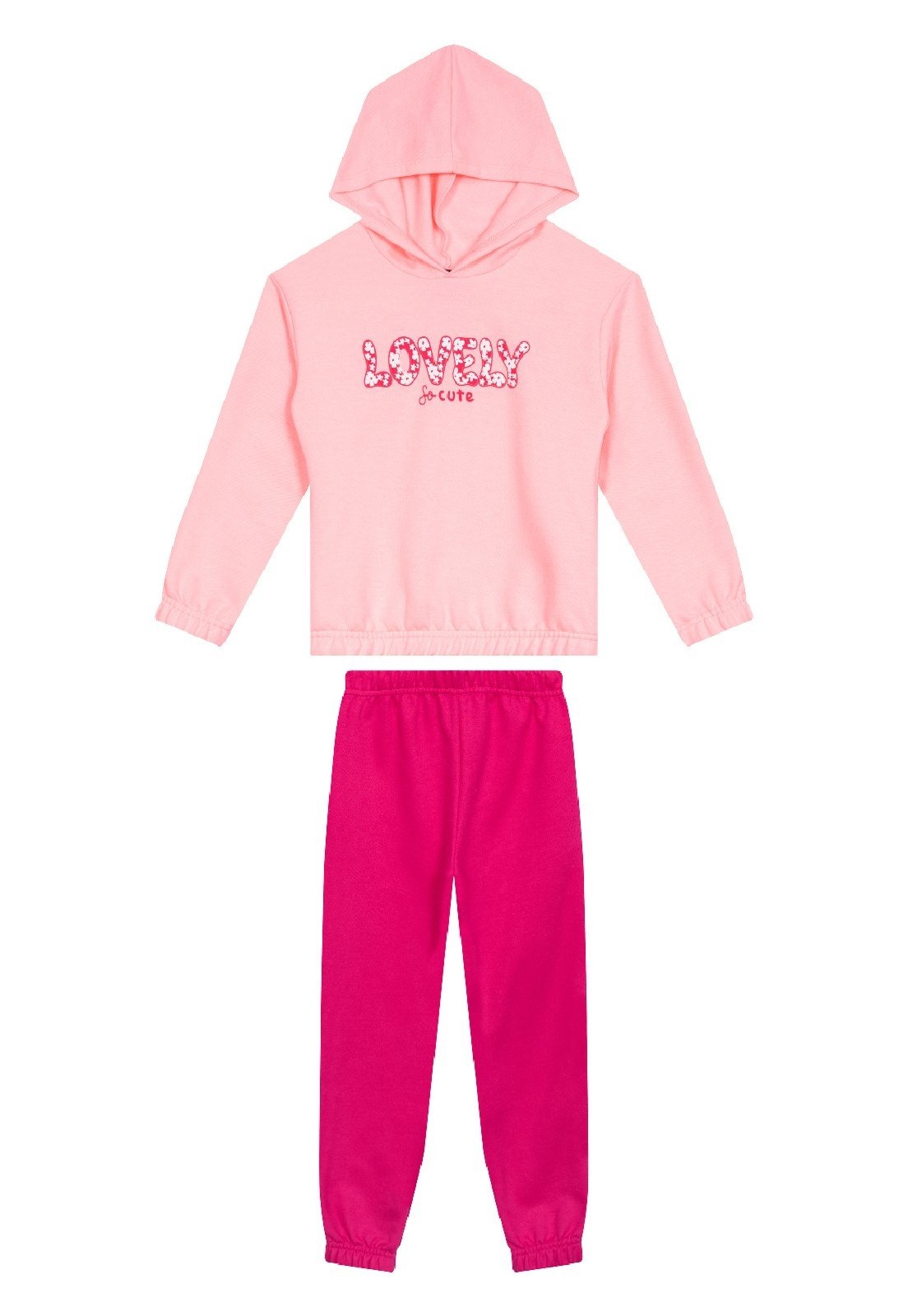 Infantil - Conjunto para Menina de Blusão e Calça Guloseima Rosa