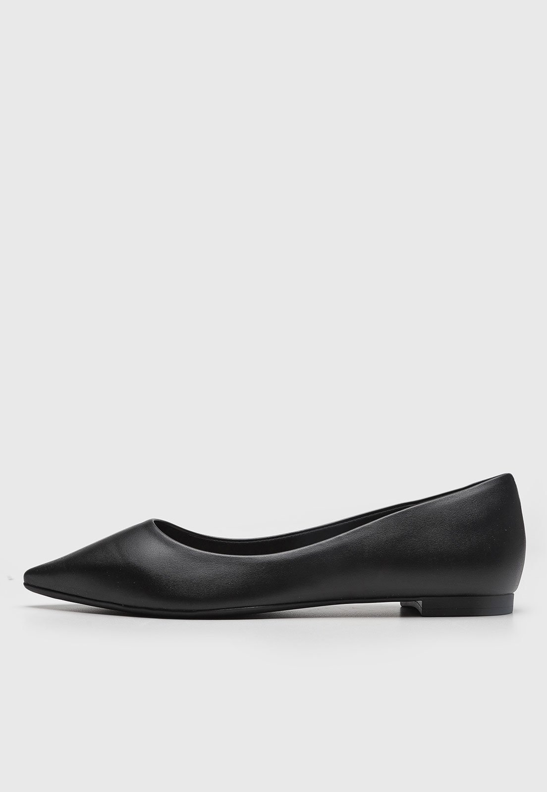 Vista 2 Sapatilha Feminina cê Bico Fino Preta BEBECÊ preto BEBECÊ preto