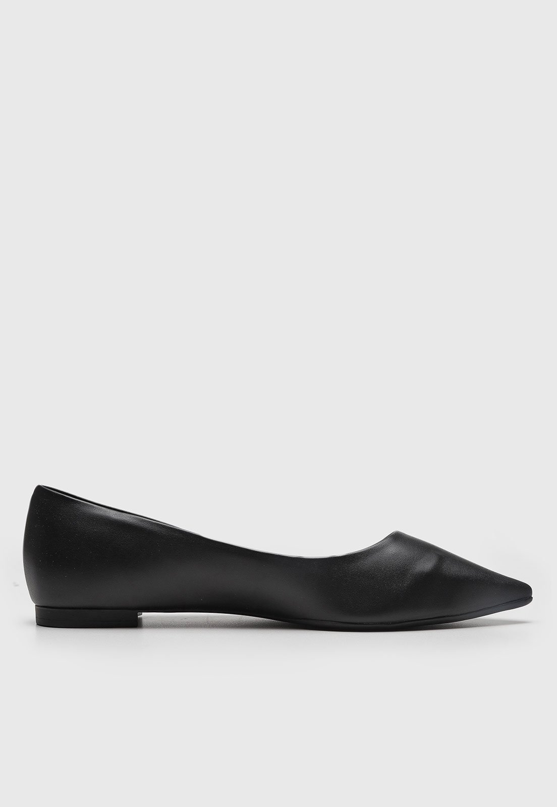 Vista 3 Sapatilha Feminina cê Bico Fino Preta BEBECÊ preto BEBECÊ preto
