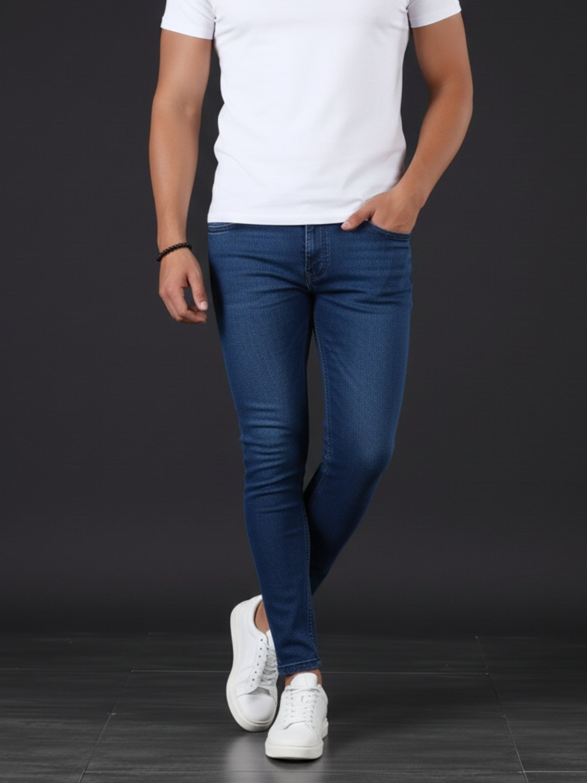 Calça Jeans Masculina 5 Estilos Azul Escuro Básica e Confortável