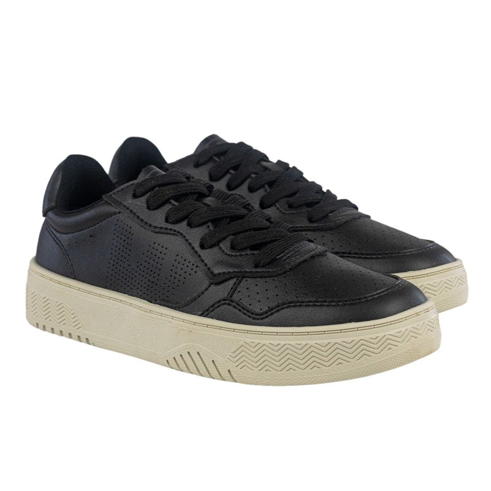 Vista 3 Tênis West Coast WC 105 Bege preto West Coast preto