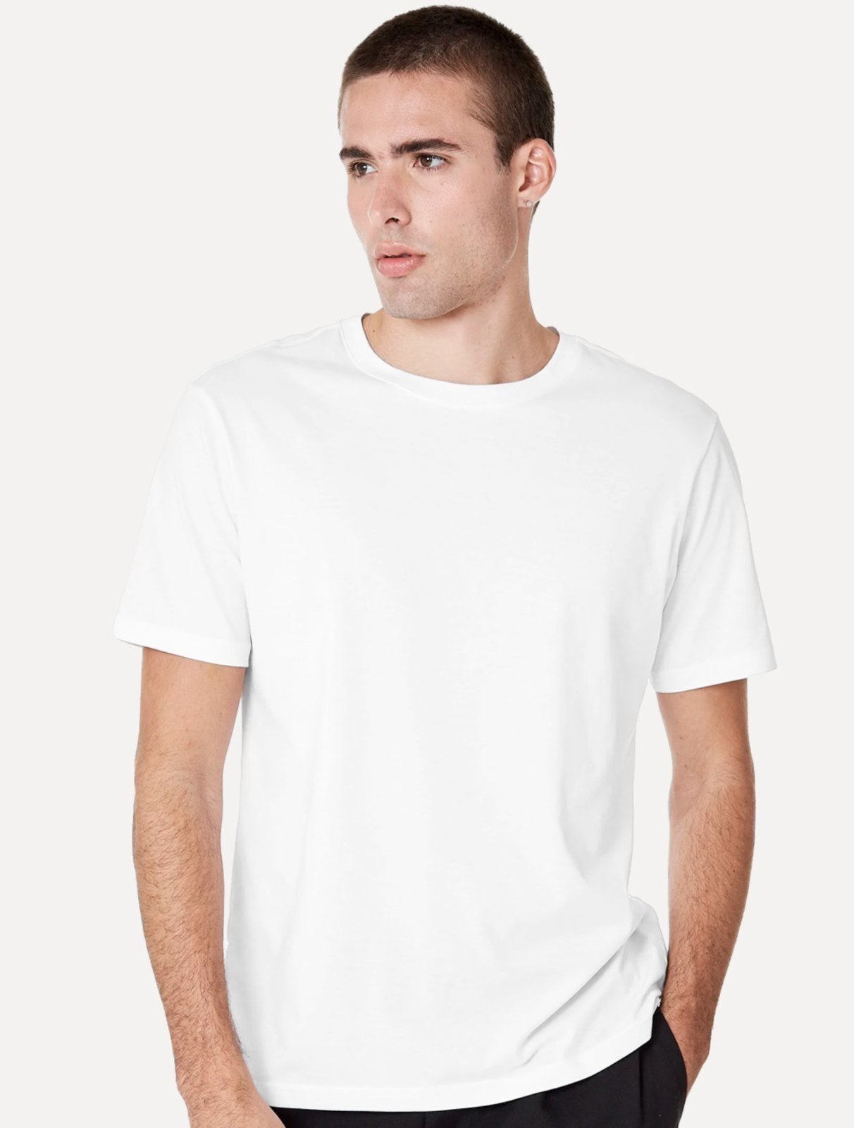 Vista 2 Camiseta John John Masculina Regular Fit Pima Cotton Branca branco John John branco