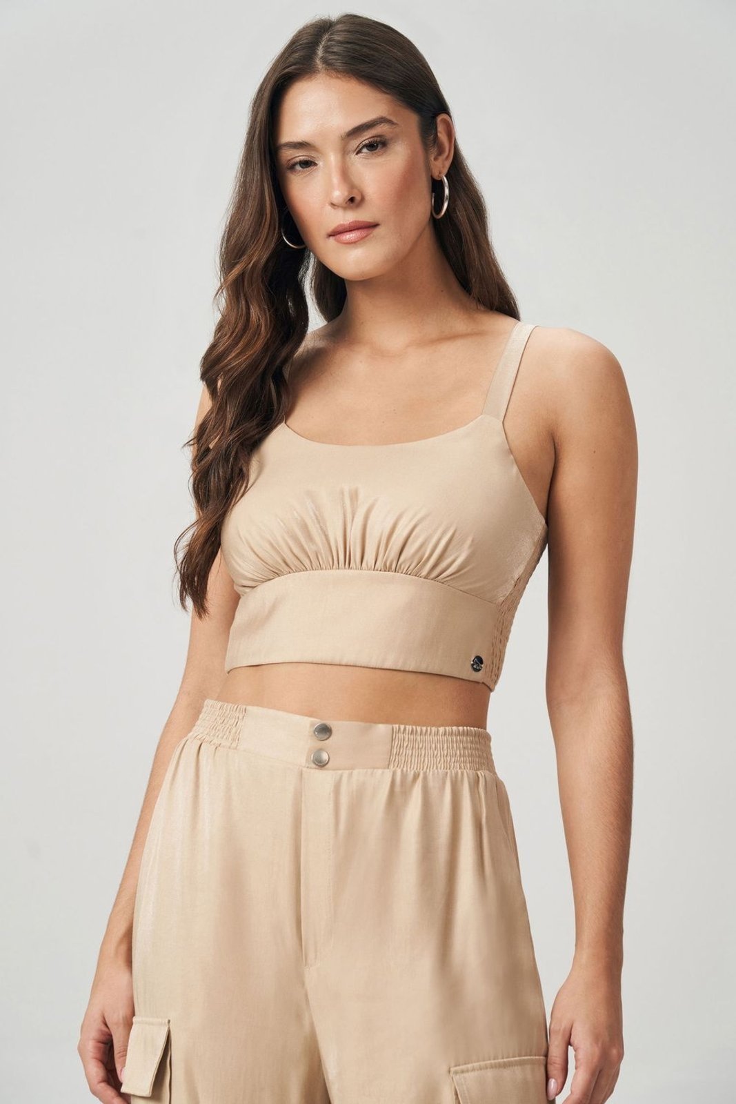 Top Barra Embutida Feminino Acostamento