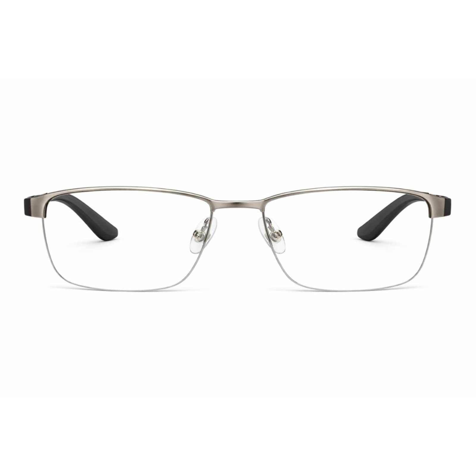 Armação Óculos de Grau Masculino Metal Premium Leve Confortável Prata