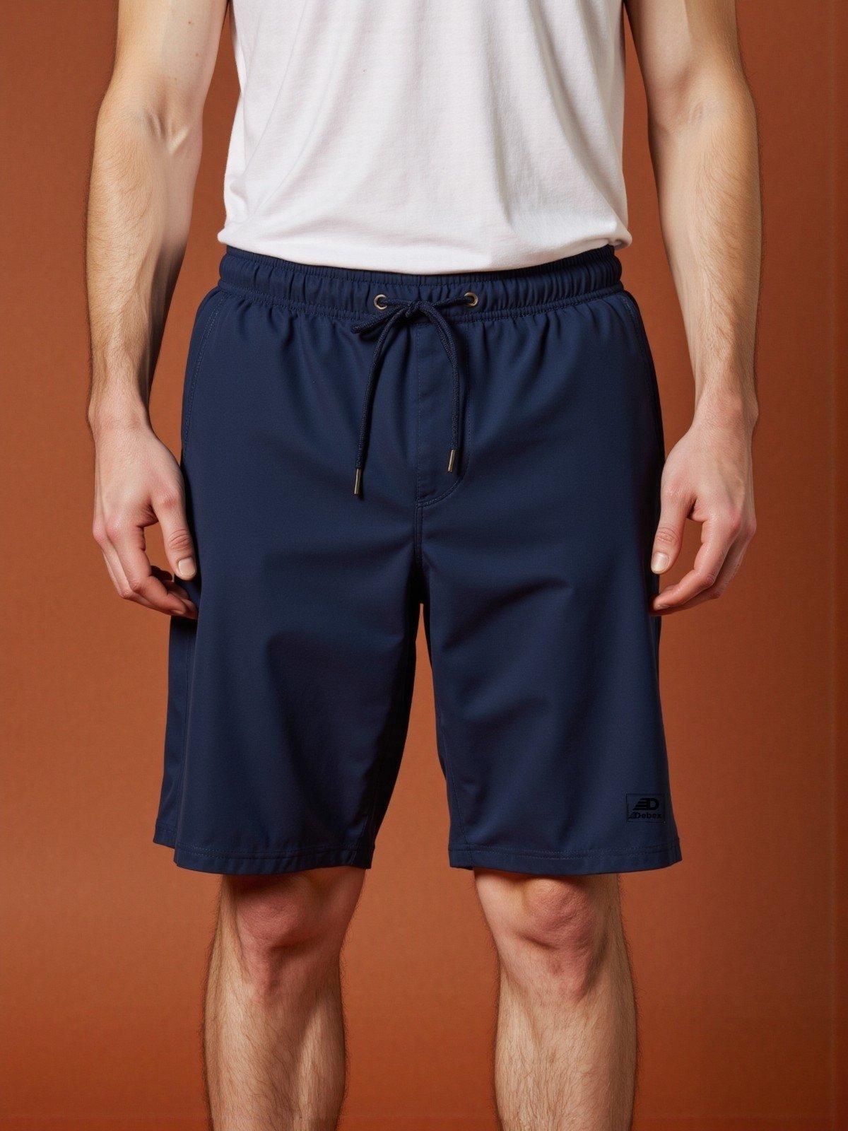 Shorts com Zíper nos Bolsos Bermuda D’água de Tactel com Elastano Surf Treino Praia