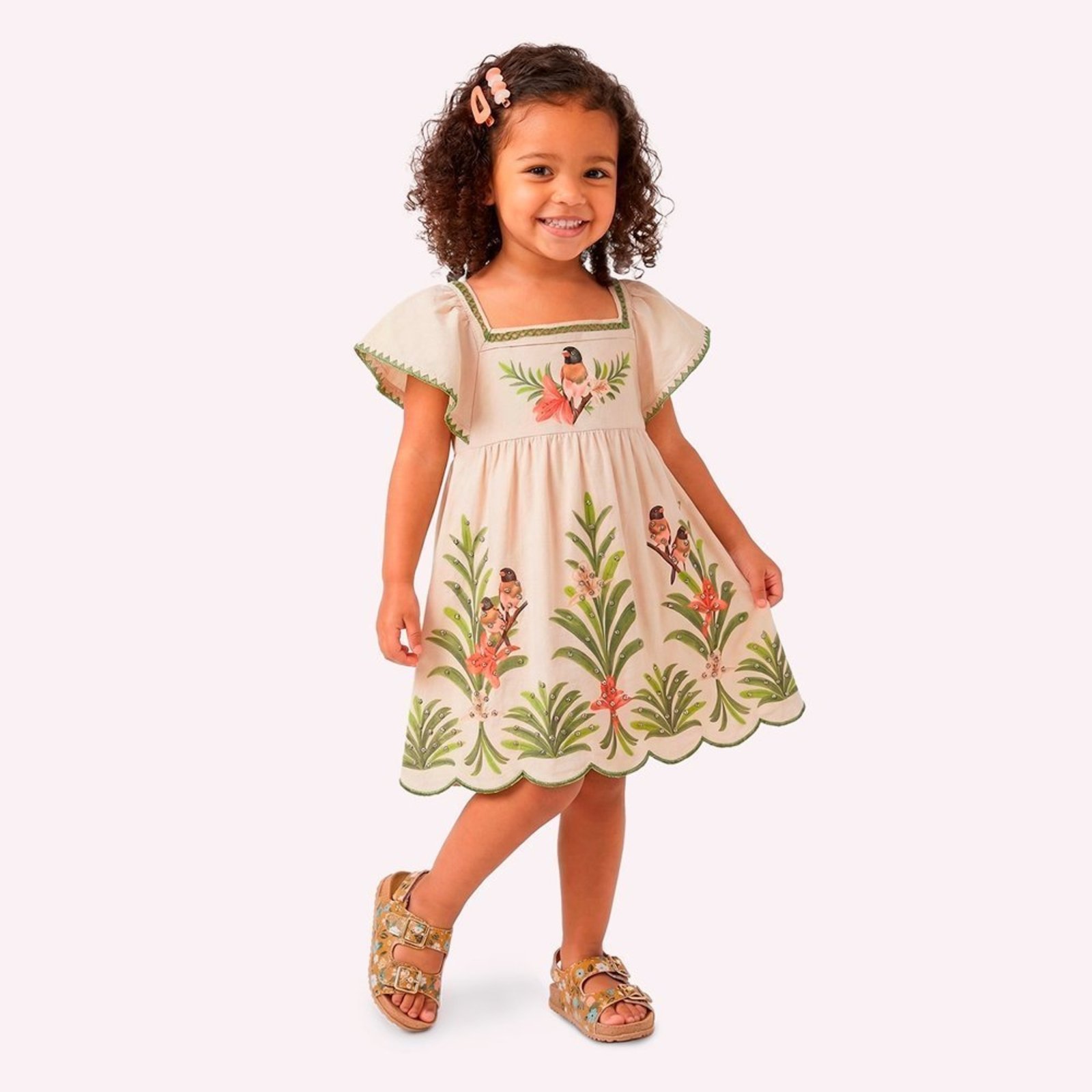 Infantil - Vestido Menina com Strass Nanai