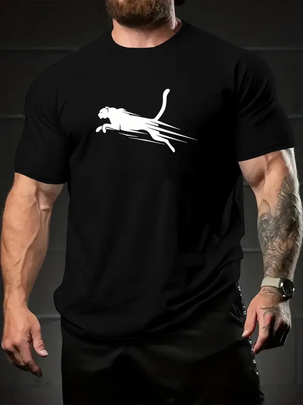 Camiseta Estampada Fast Pulma Safira Moda Algodão Preta