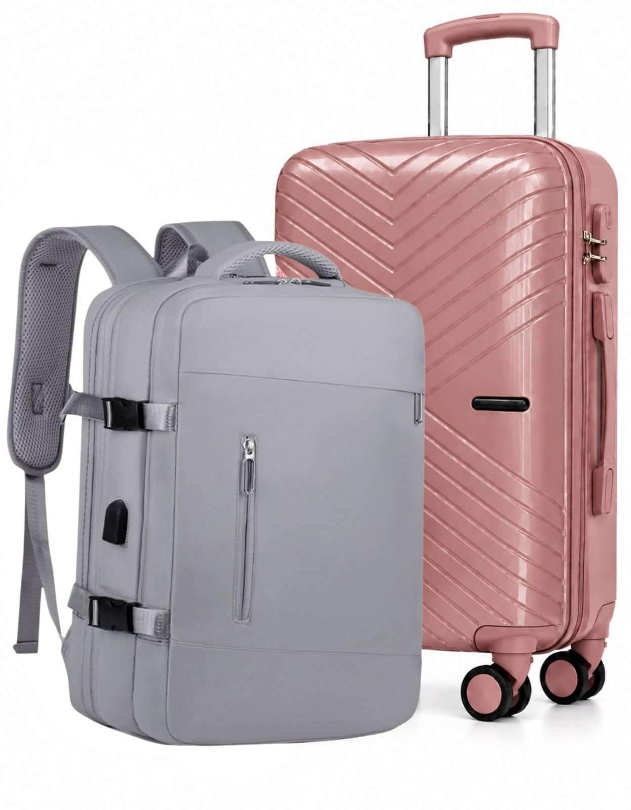 Kit Mala De Viagem 10kg De Bordo Kit Mochila Para Viagem Expansível Executiva Avião Bordo Luisa Rinaldi