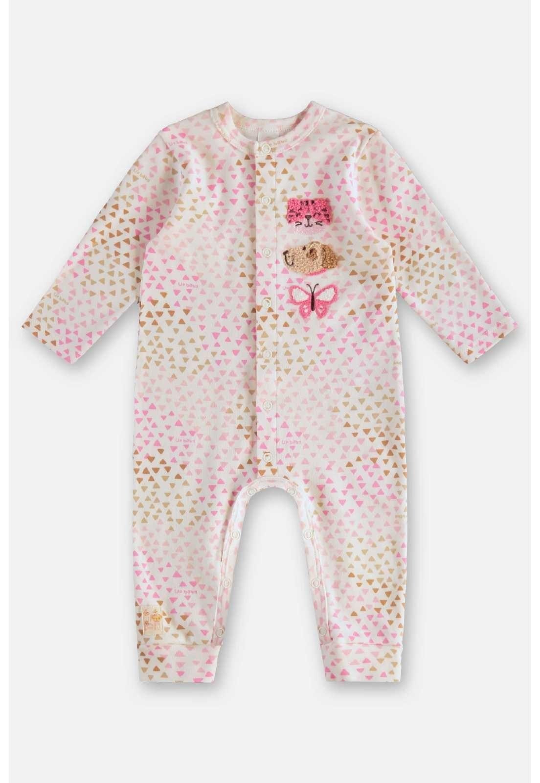 Vista 3 Infantil - Macaquinho Estampado Unissex Up Baby azul Up Baby azul